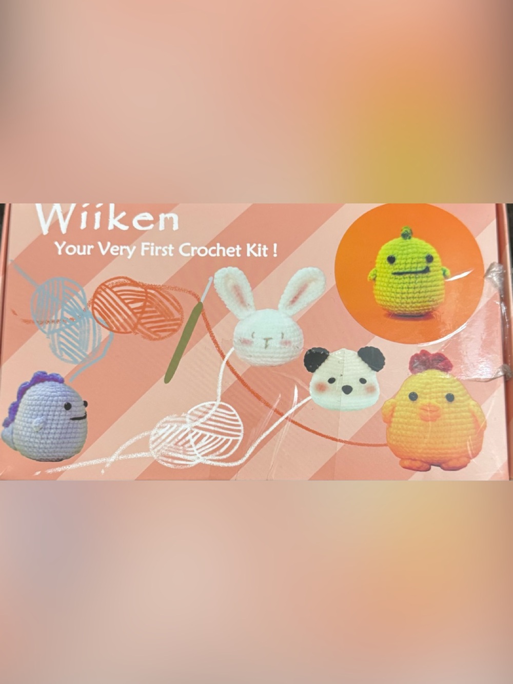 Wiiken Crochet Green Dinosaur Kit